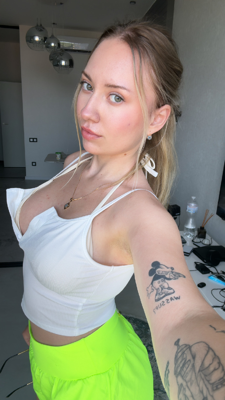 KateV in her underwear in Brazzaville