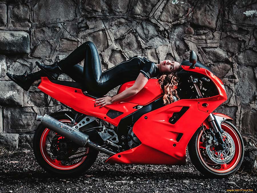 Beautiful girl Beautiful girls and motorcycles in Brazzaville