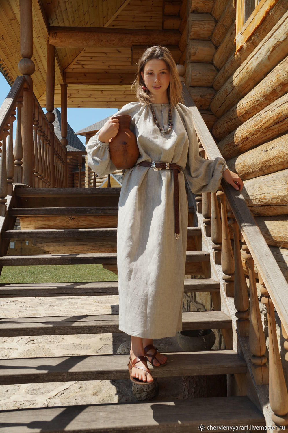 Girls in Slavic costumes in Brazzaville